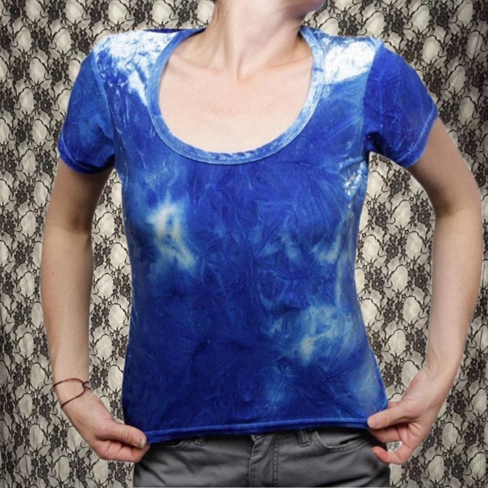 vintage 90s velvet express tricot tee swirl